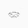 Silver Infinity Heart Ring