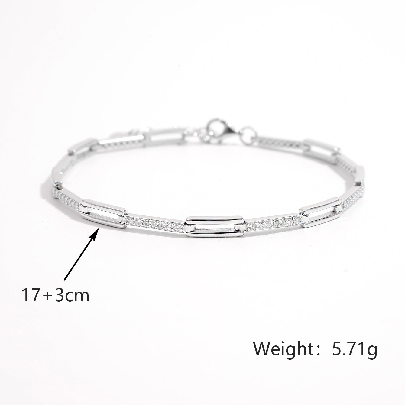 Artistic 925 Sterling Silver Bracelet