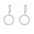 Drop Geometric Earrings Silver 925 Sterling