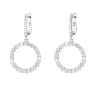 Drop Geometric Earrings Silver 925 Sterling