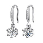 Classic Six Claw Moissanite Earrings