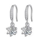 Classic Six Claw Moissanite Earrings