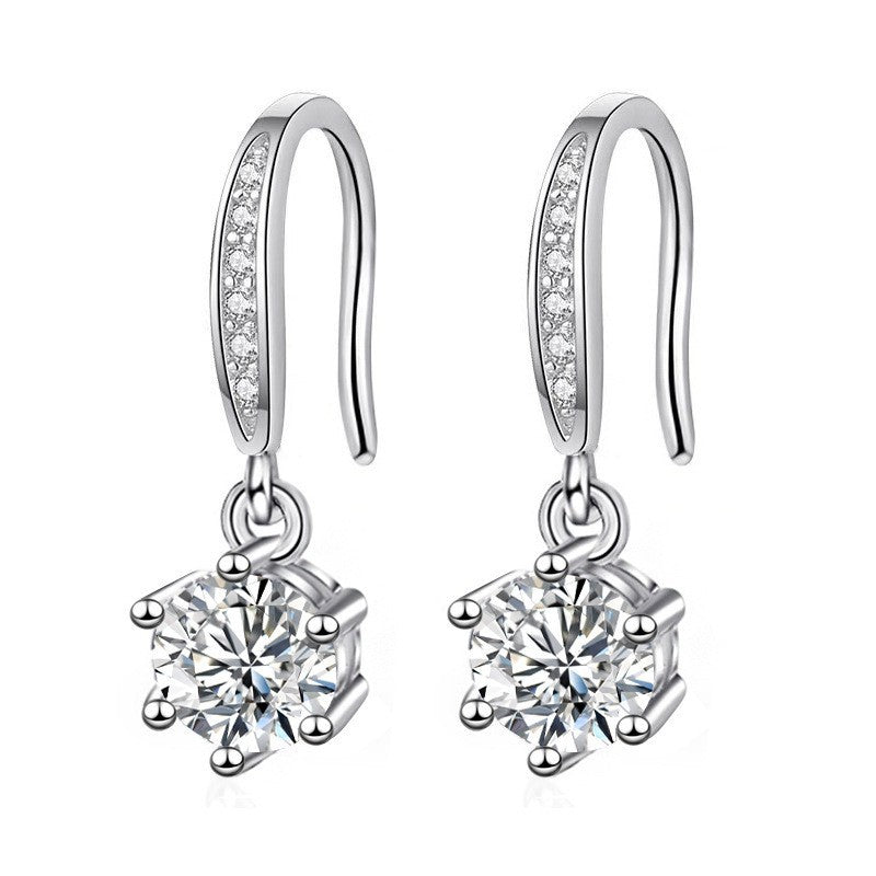 Classic Six Claw Moissanite Earrings