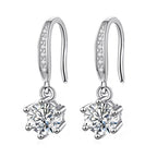 Classic Six Claw Moissanite Earrings