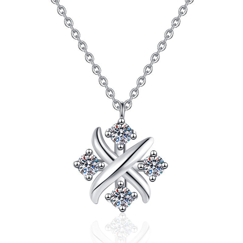 Cross Pendant Necklace Elegant Dainty Choker