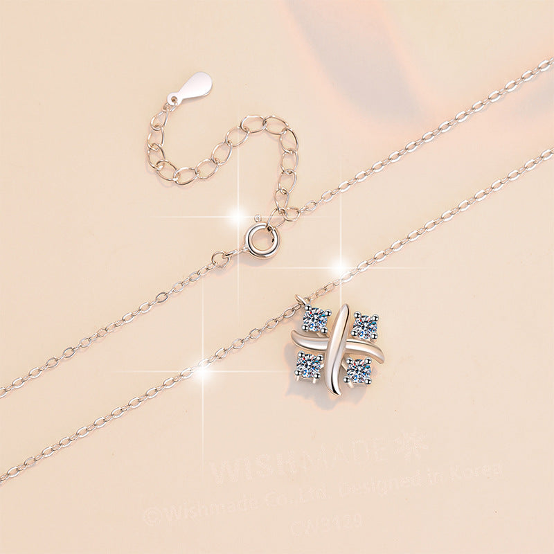 Cross Pendant Necklace Elegant Dainty Choker