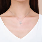Snowflake Zircon 925 Sterling Silver Pendant Necklace