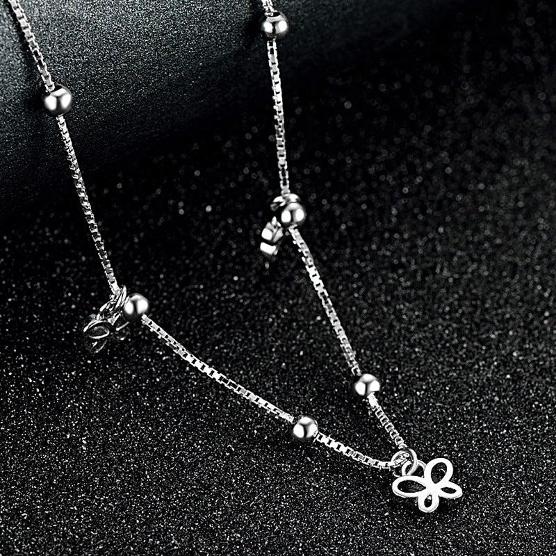 Butterfly 925 Sterling Silver Anklet