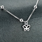 Butterfly 925 Sterling Silver Anklet
