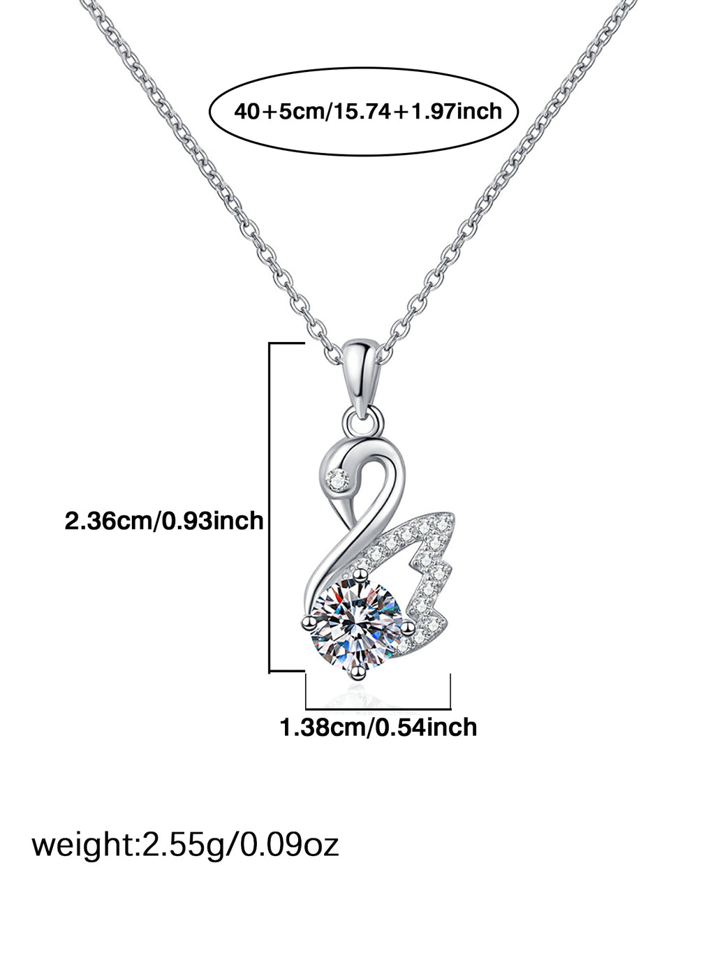 Moissanite Necklace S925